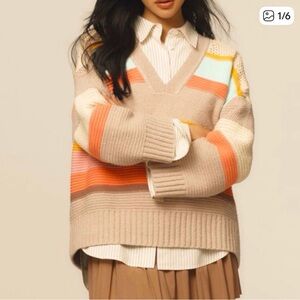 Anthropologie Beach Daze Daily Practice Sweater